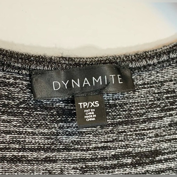 3 for $10: Dynamite Black and Gray Tank Top - Picture 3 of 4